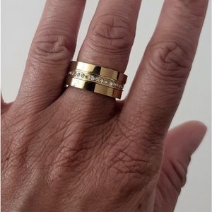 Vita Fede Gold & Crystal Stacking Rings